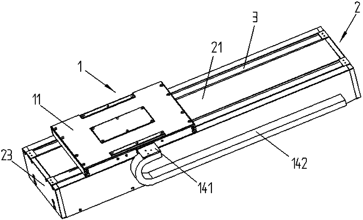 Fully sealed compact dustproof linear motor moving platform