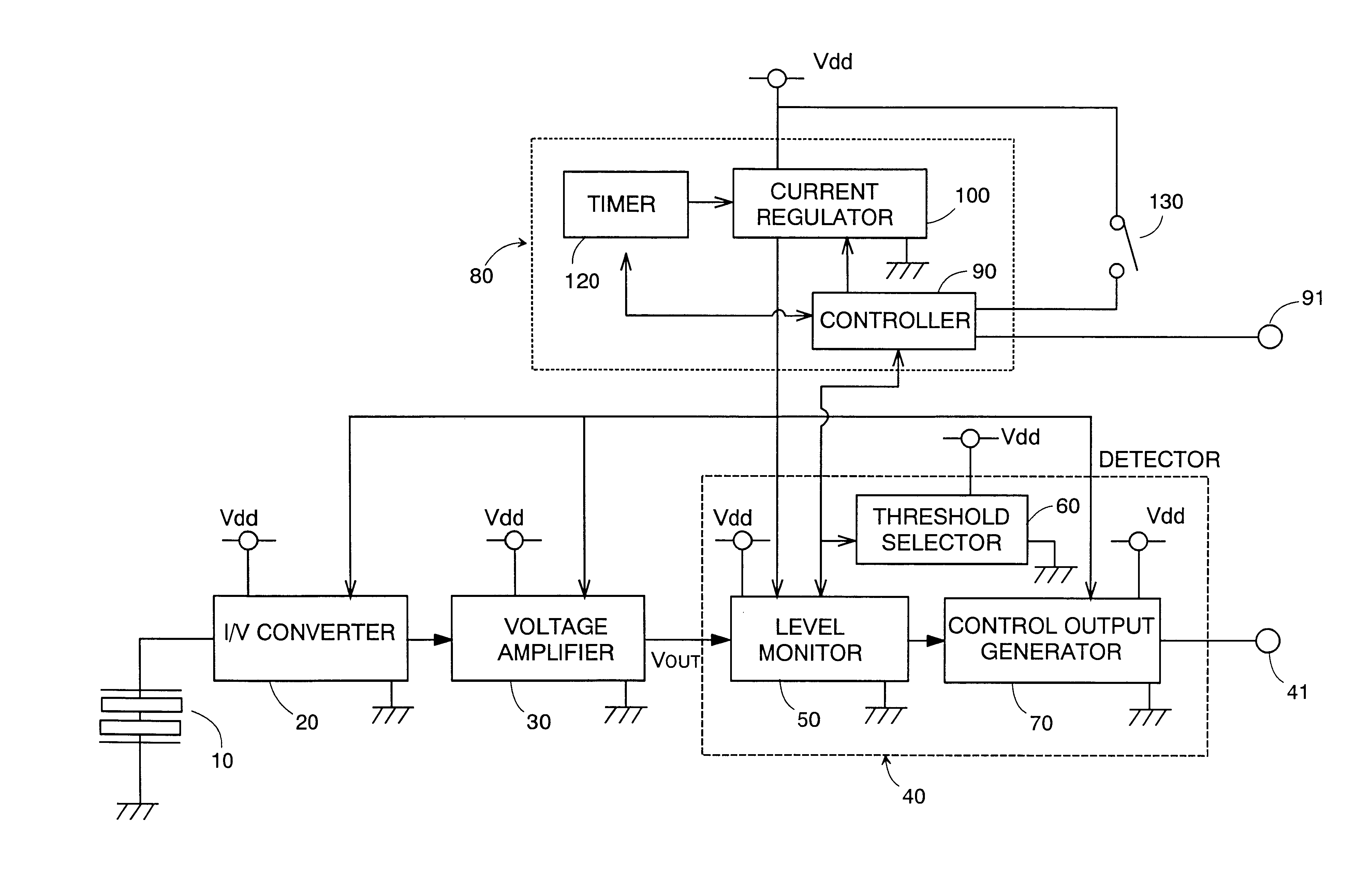 Object detecting device with a pyroelectric sensor