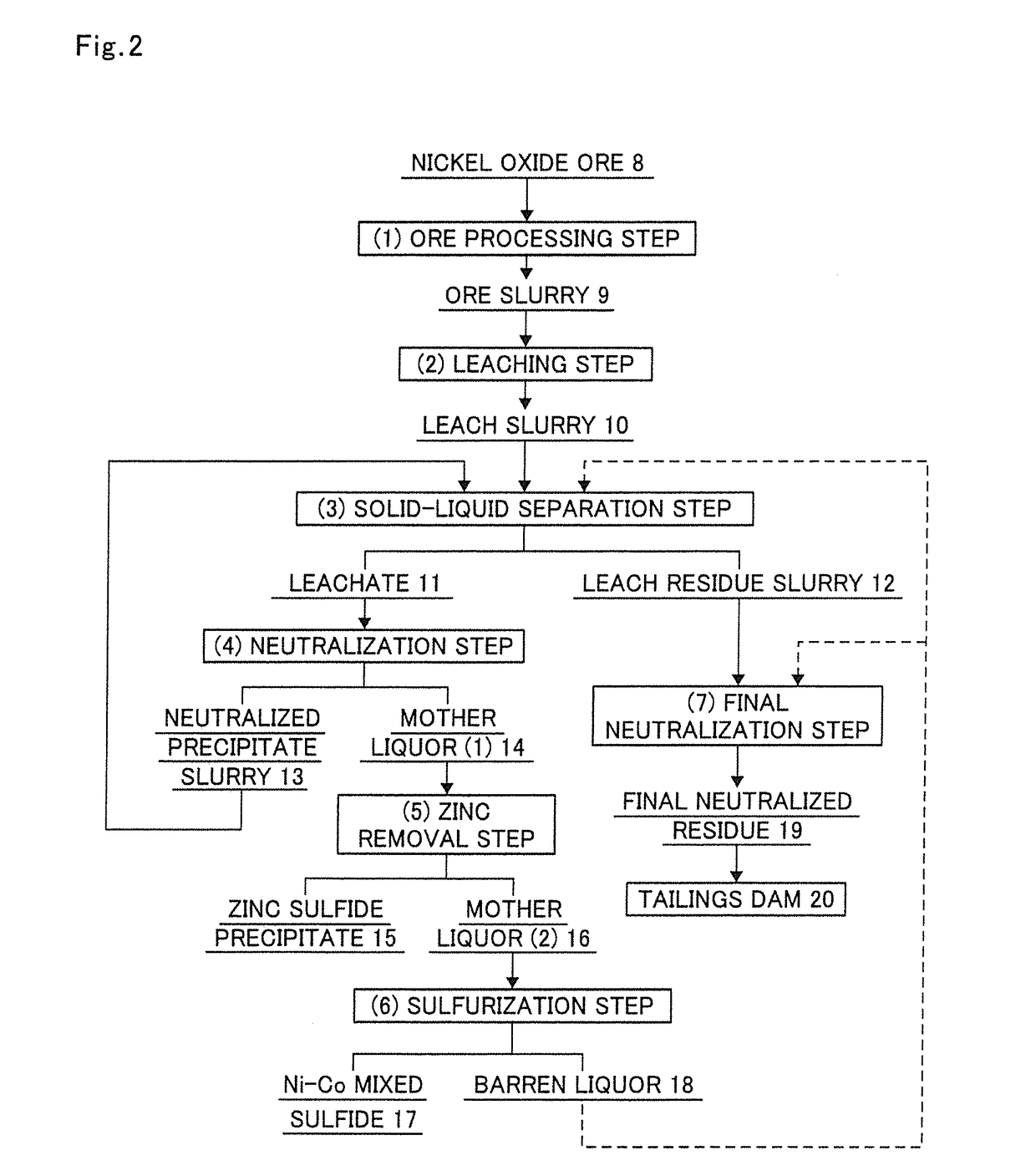 Hydrometallurgical process for nickel oxide ore