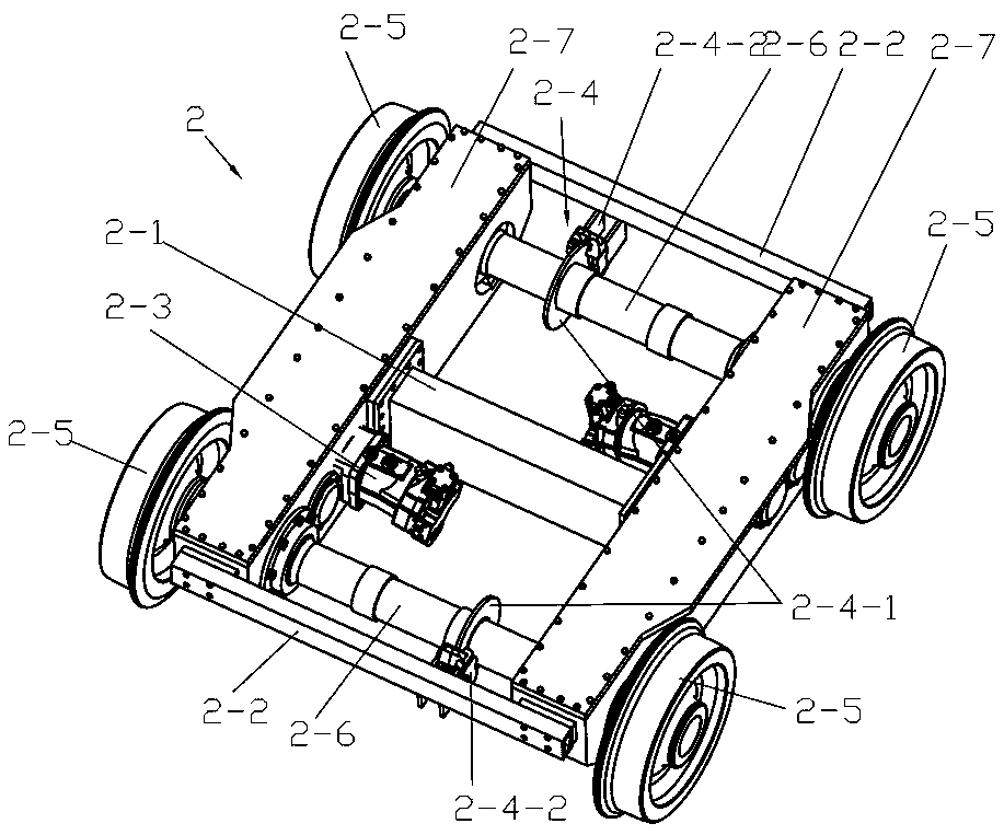 Railway running gear of road-railer