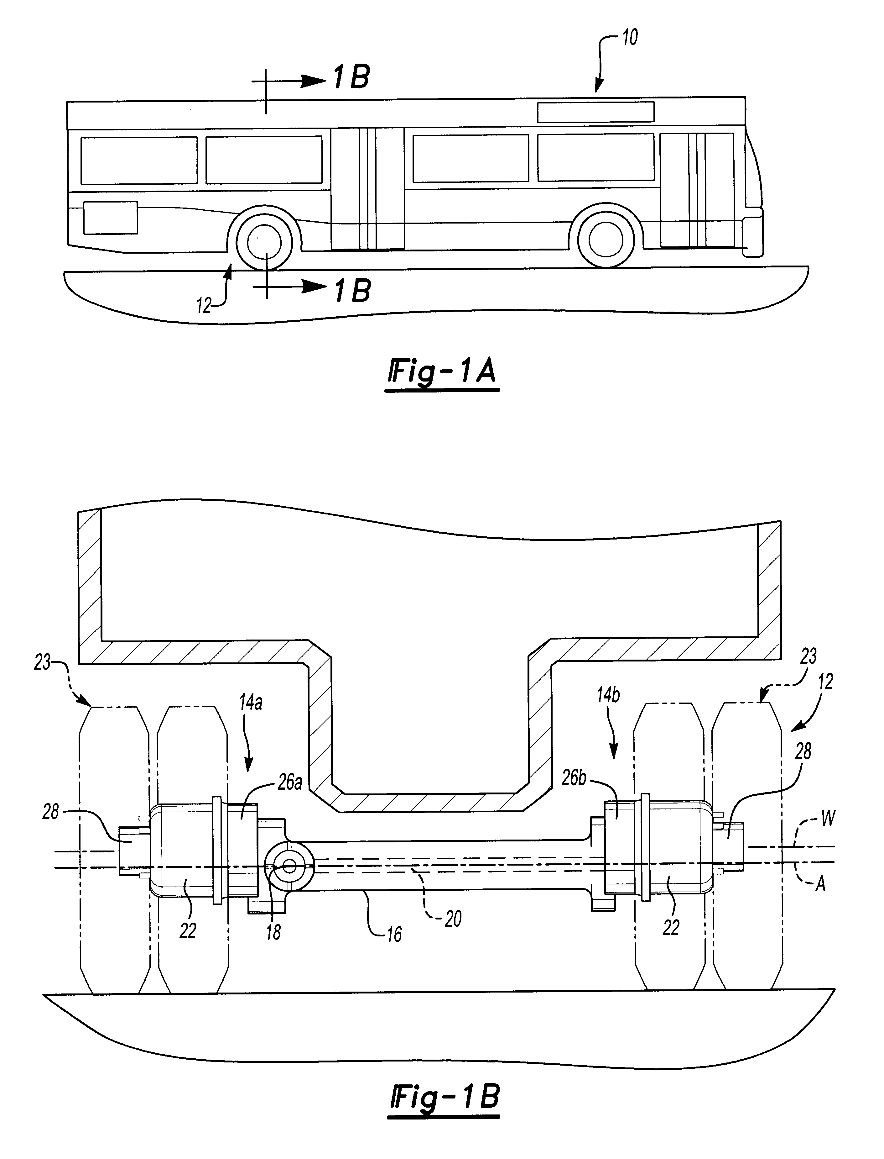 Dual level inverted portal axle lubrication configuration