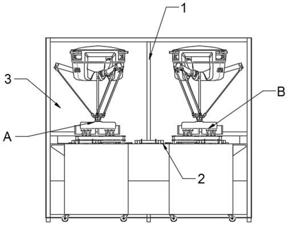 Automatic stacking device for grinding tools