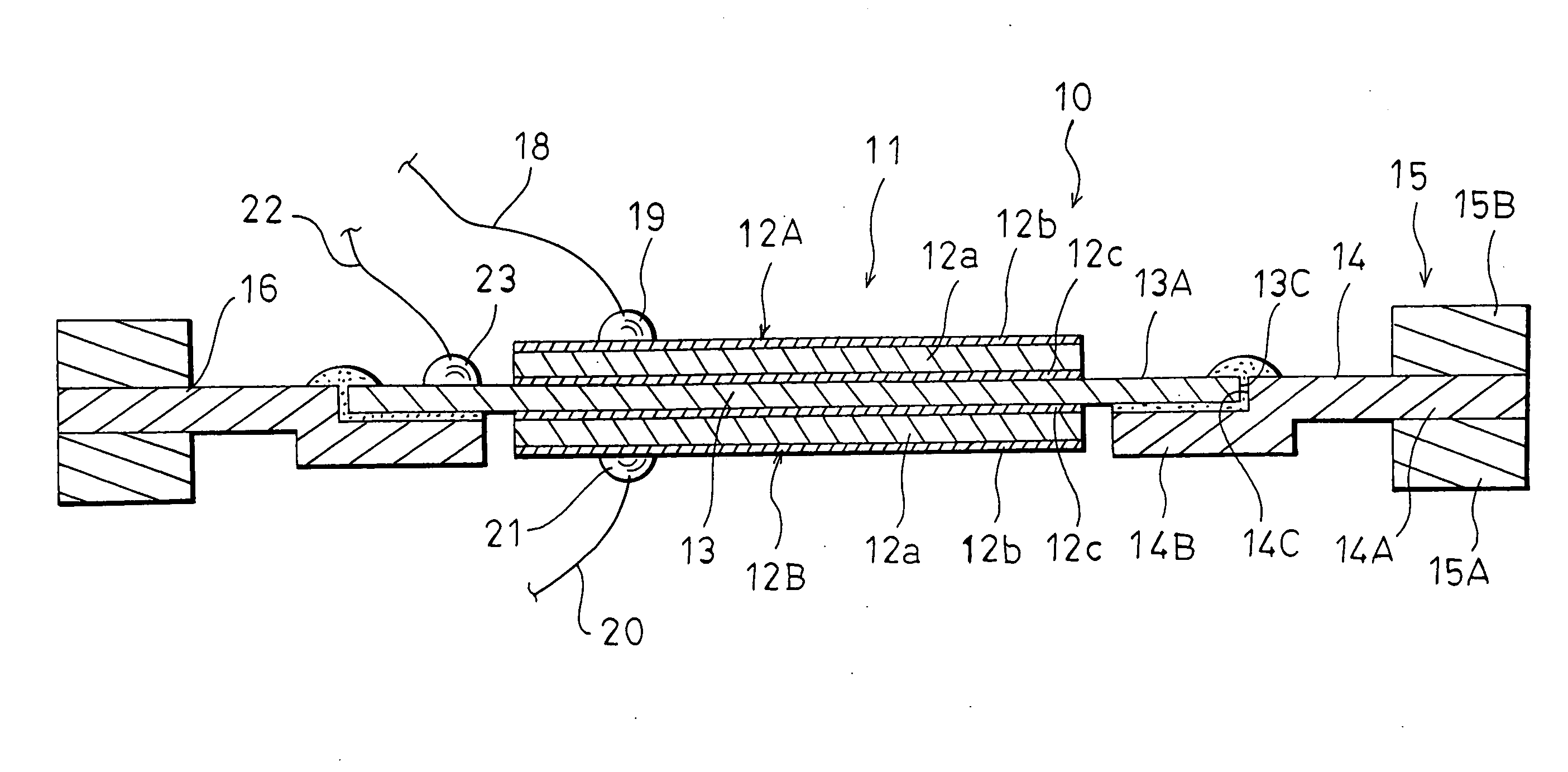 Piezoelectric electroacoustic transducing device