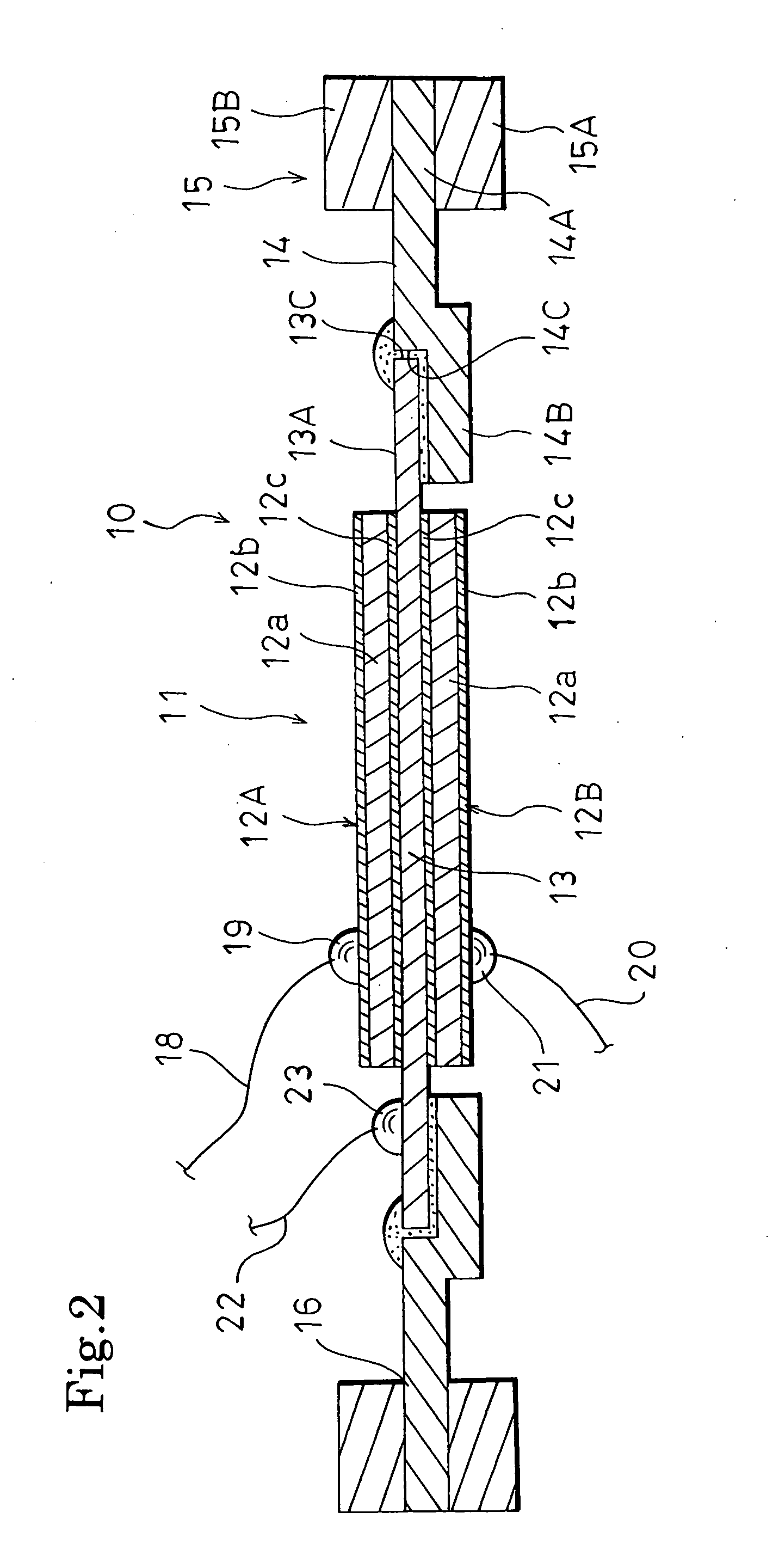 Piezoelectric electroacoustic transducing device