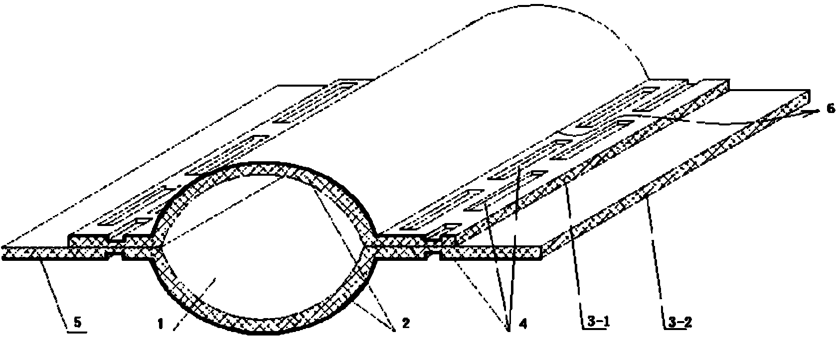 Edge gap water seepage drip irrigation pipe/ belt