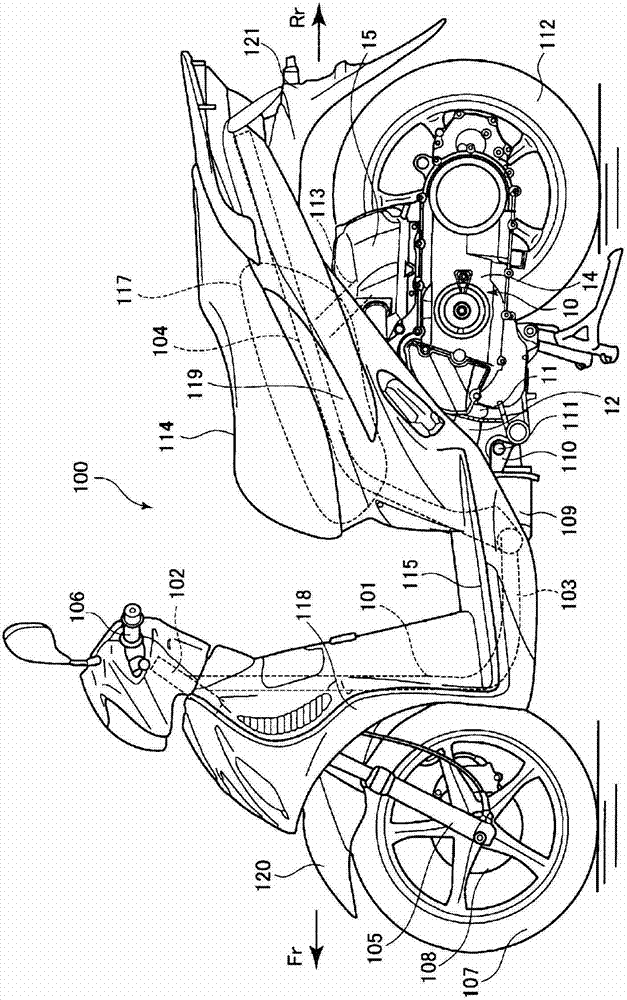 Pathway structure of engine induction system