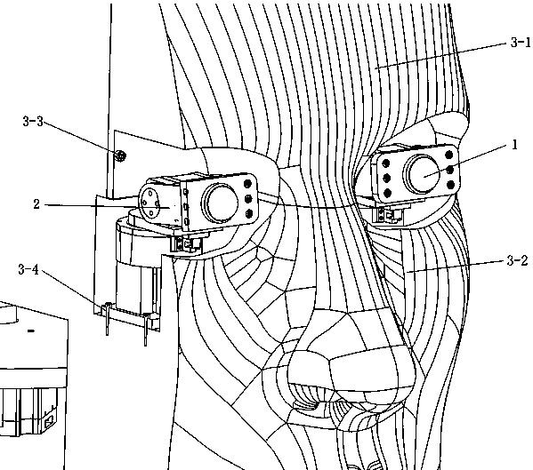 Head-eye coordinated movement device for humanoid robot