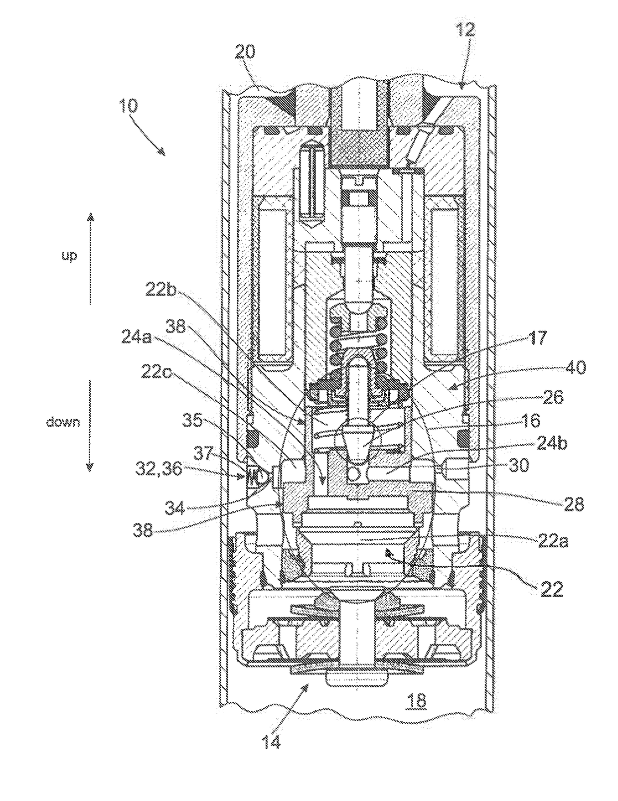 Damping Valve Comprising A Pressure Relief Valve