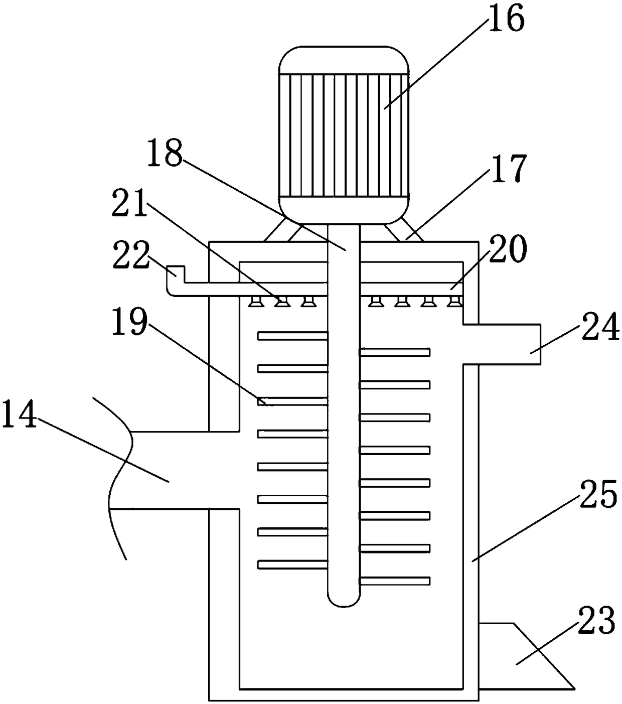 Waste asphalt reclaimed material crushing device