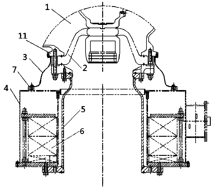 Current transformer air guide sleeve and GIS equipment