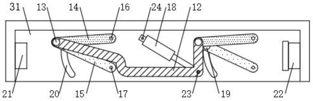 Automatic umbrella winding and drying device applied to automobile