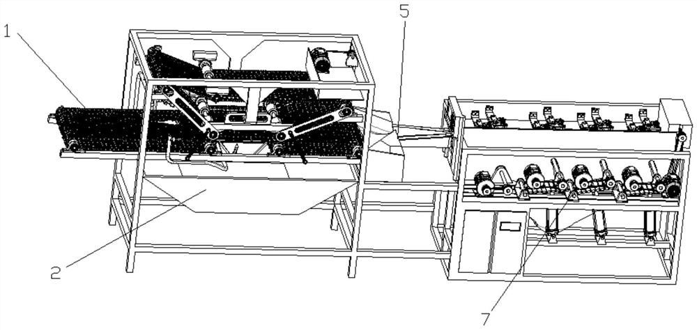 A fish descaling and visceral all-in-one machine