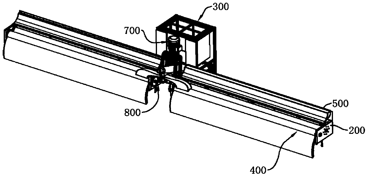 Spiral-rail vertical farm electric material broadcasting and sowing all-in-one machine