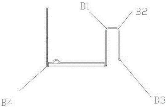 A lower horizontal plate swivel bending clapping flat mold device