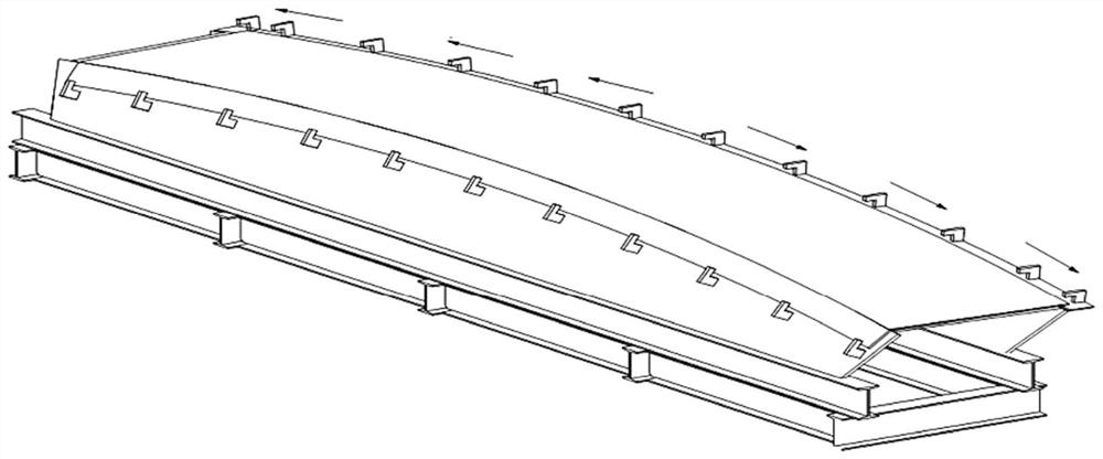 Nuclear power station steel lining variable cross-section special-shaped lining plate structure and manufacturing method thereof