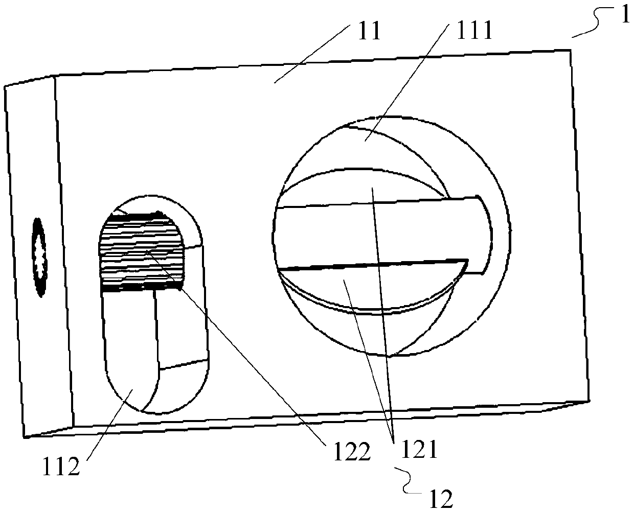 A test water gate control device