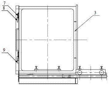 A track-type underground roadway waterproof sealing door