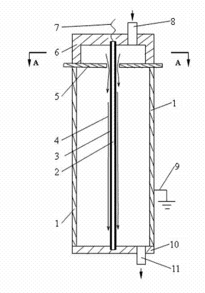 Non-uniform electric field liquid sterilization processing chamber