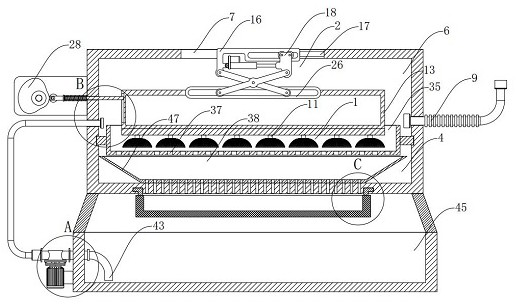 Local vibration type gas micro-explosion separating and screening device for gravel