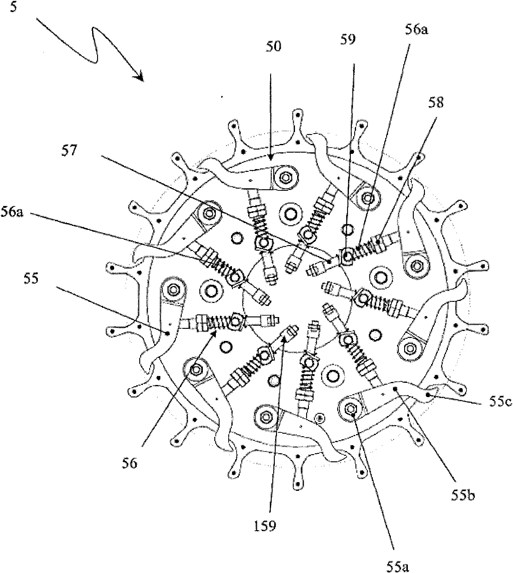 Apparatus for conveying containers with non circular cross section