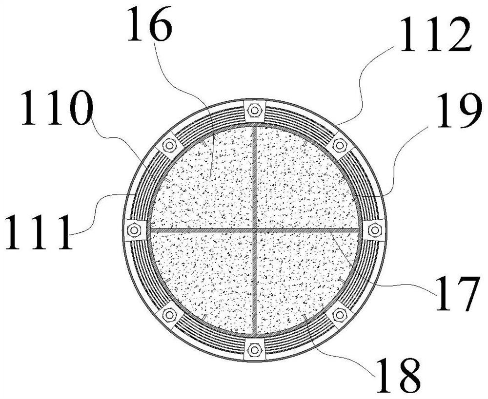 Anti-collision and anti-seismic integrated replaceable combined pier