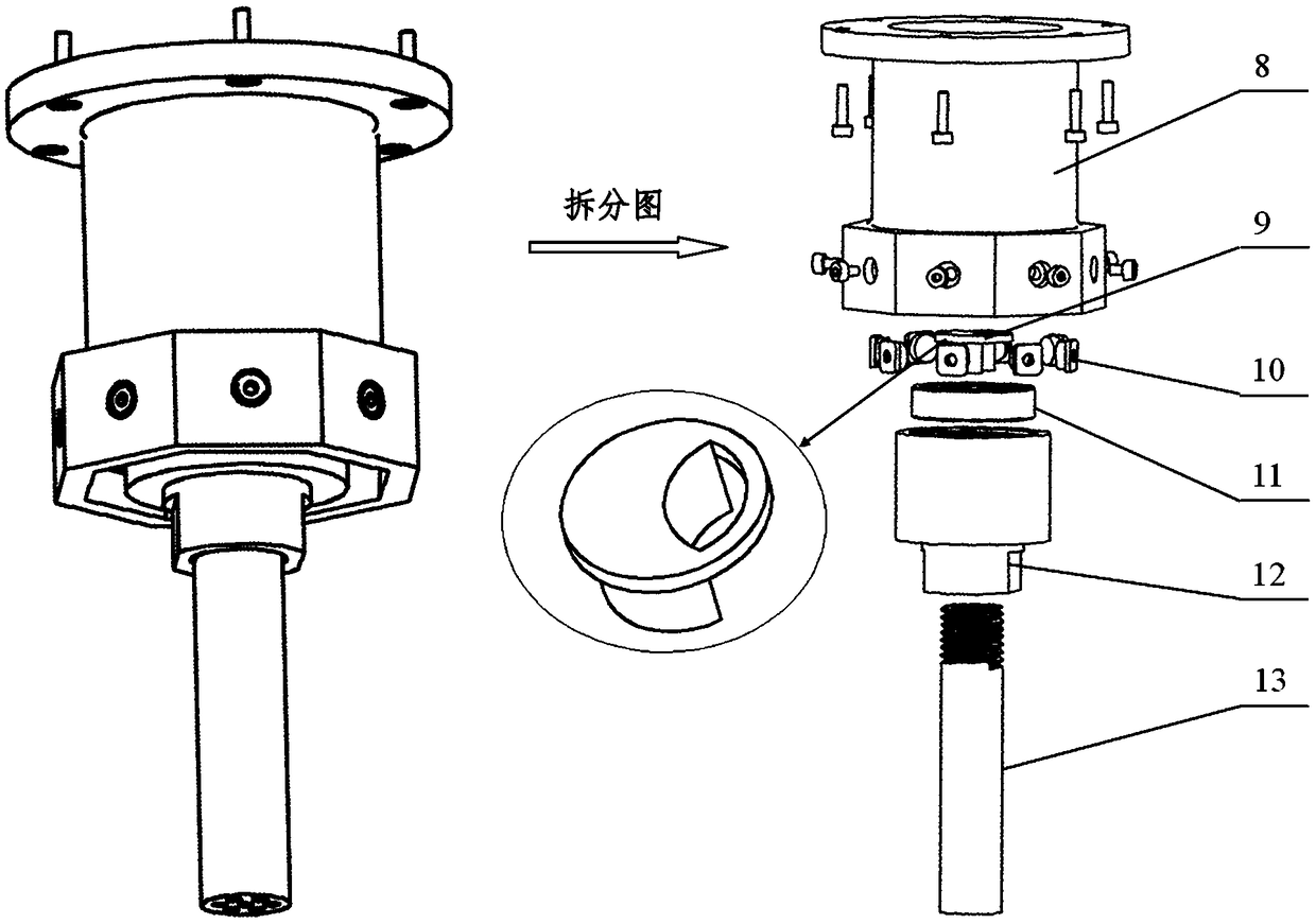 Arc discharge processing purging area regulating system