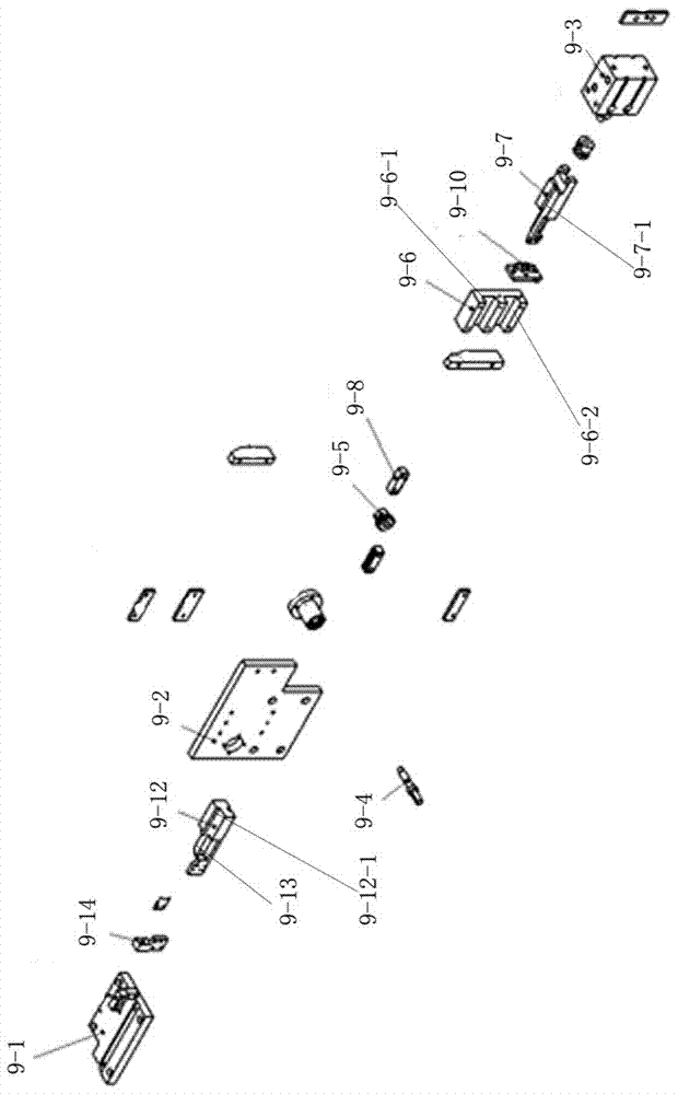 Single air cylinder oppositely-cutting mechanism