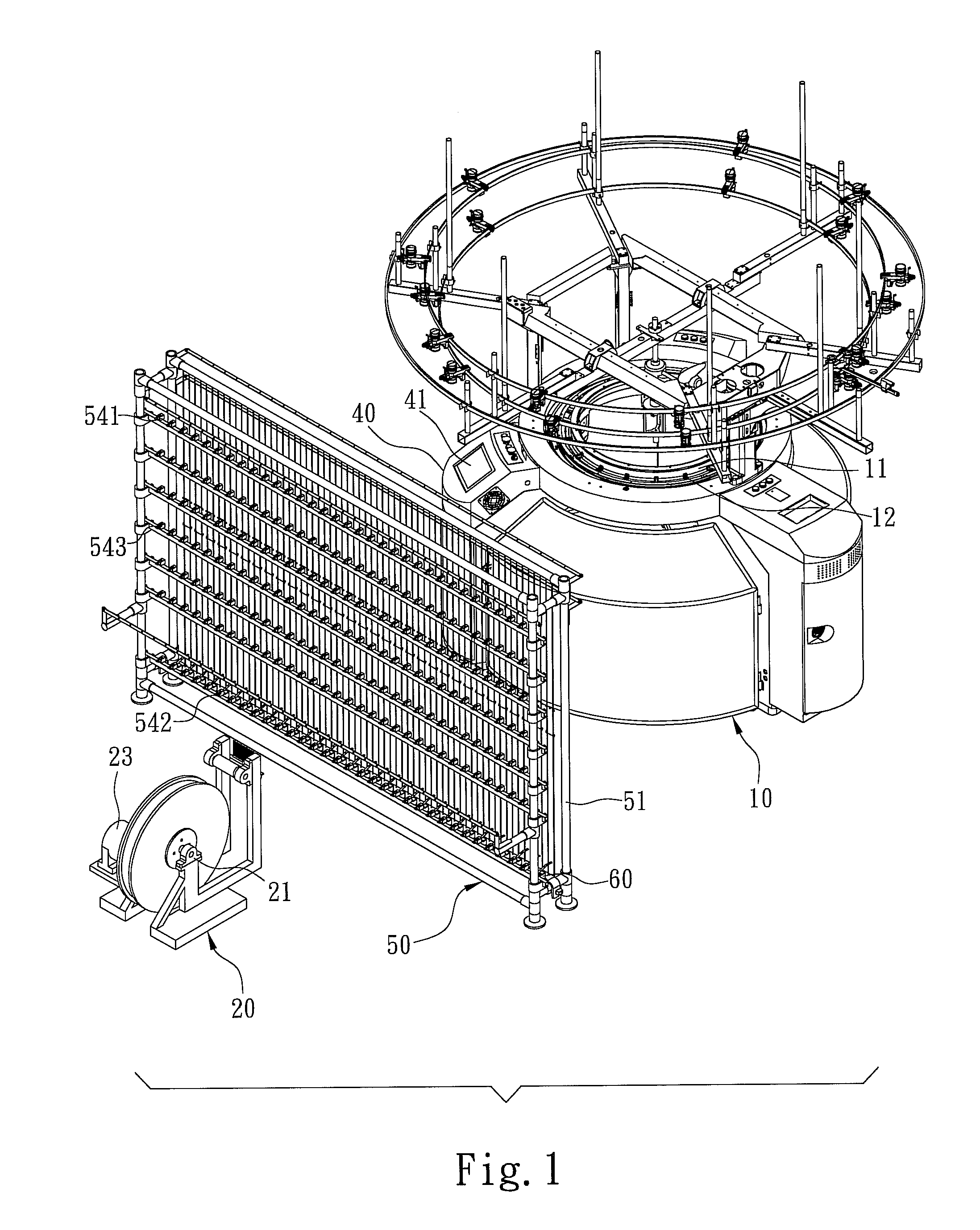 Yarn conveying system for circular knitting machines