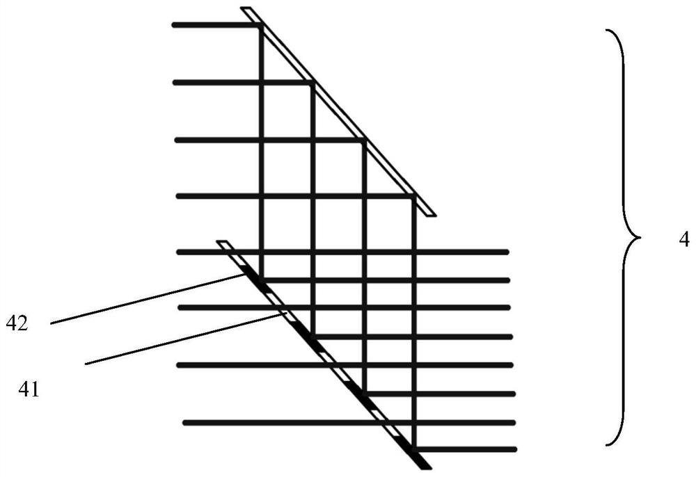 Blue light beam combining device and blue light beam combining method based on double gratings