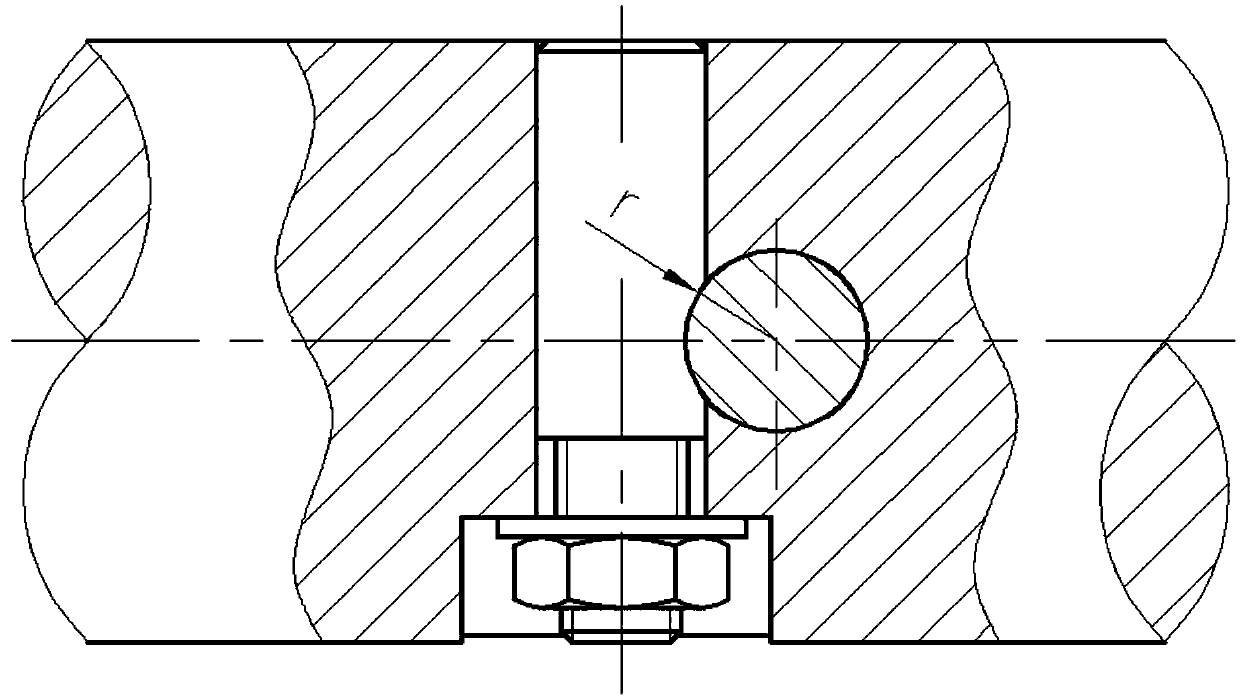 Double vertical clamping structure for finely adjusting double-worm-wheel fly cutter radially