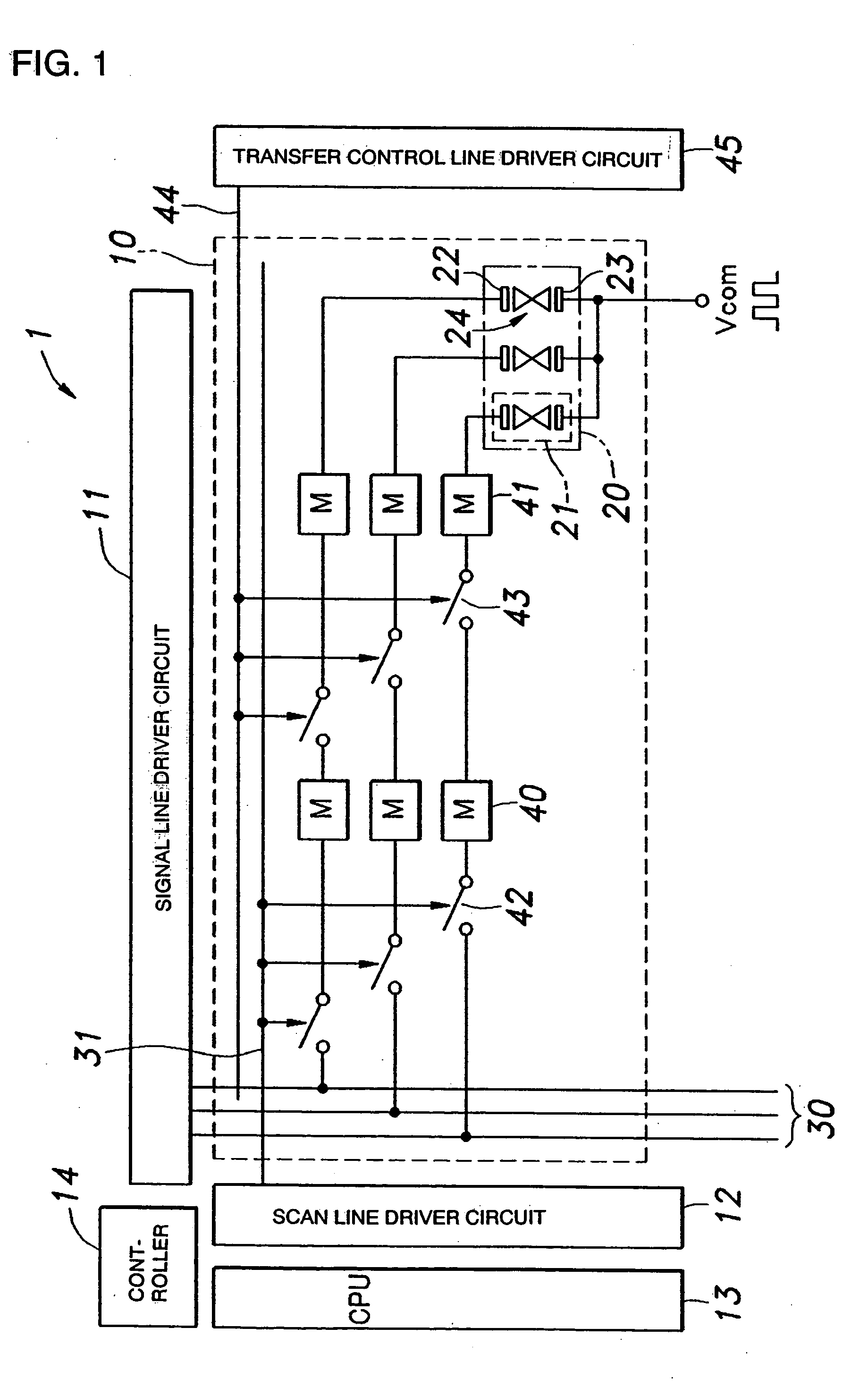 Active matrix display device and driving method of the same