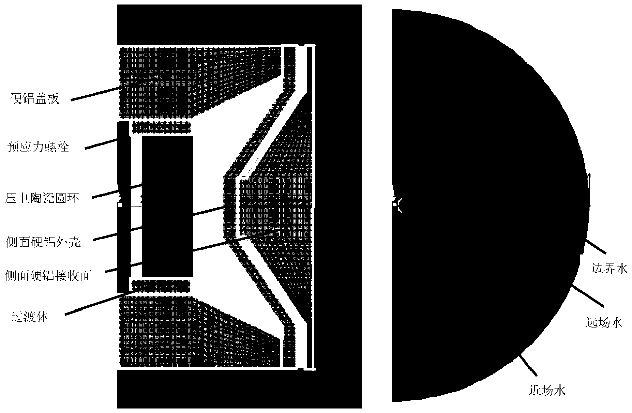 Low-frequency flextensional acoustic pressure hydrophone