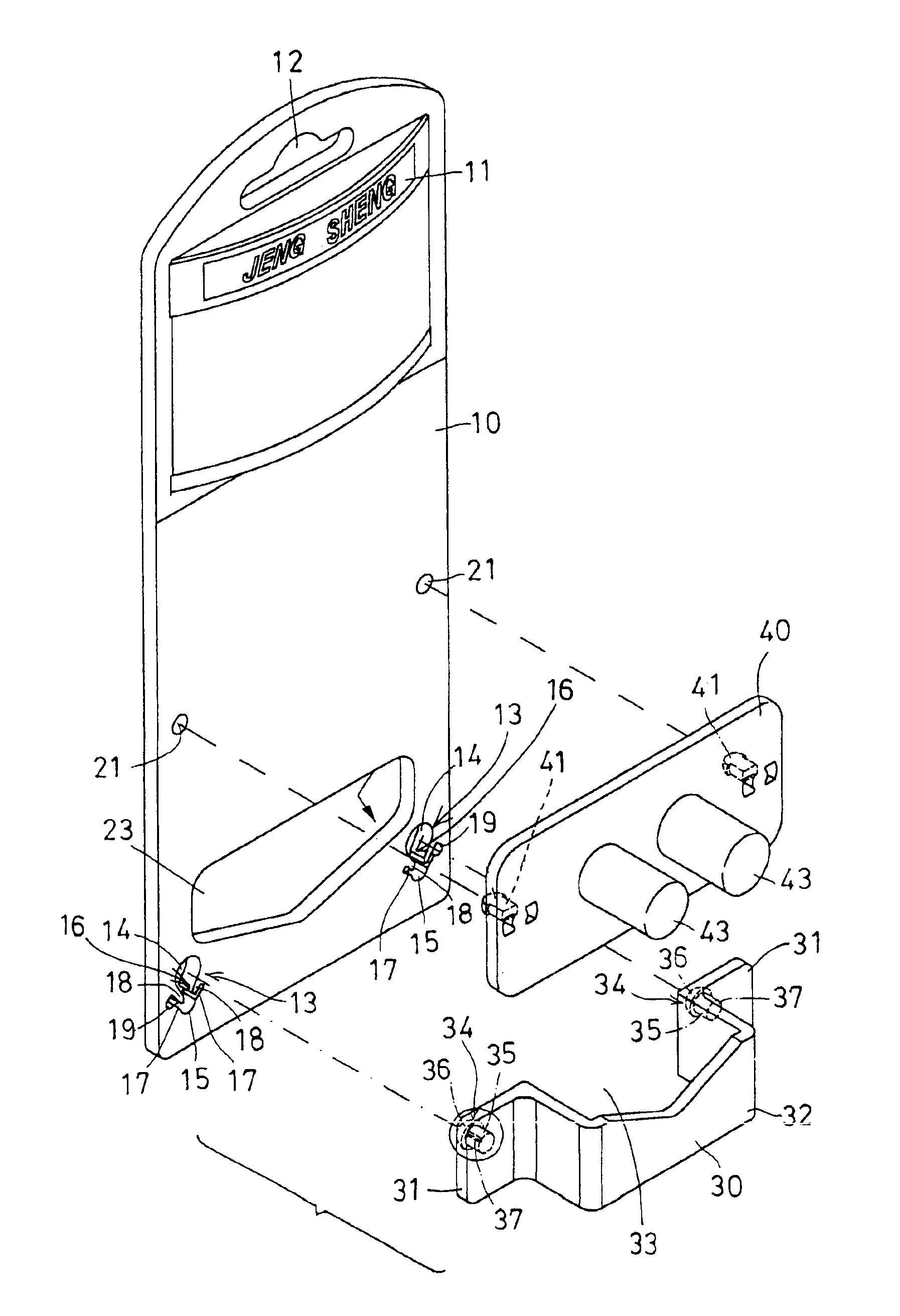 Tool holding and displaying device