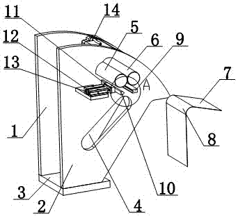 Tensioning device for conveyer belt of paper feeding machine driving mechanism