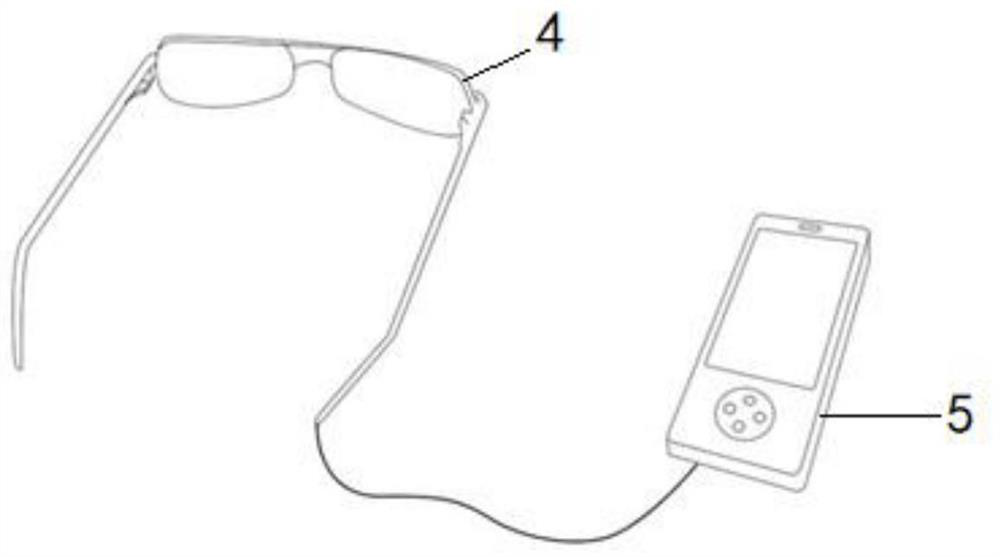 Interaction method, system and medium of a split AR glasses system