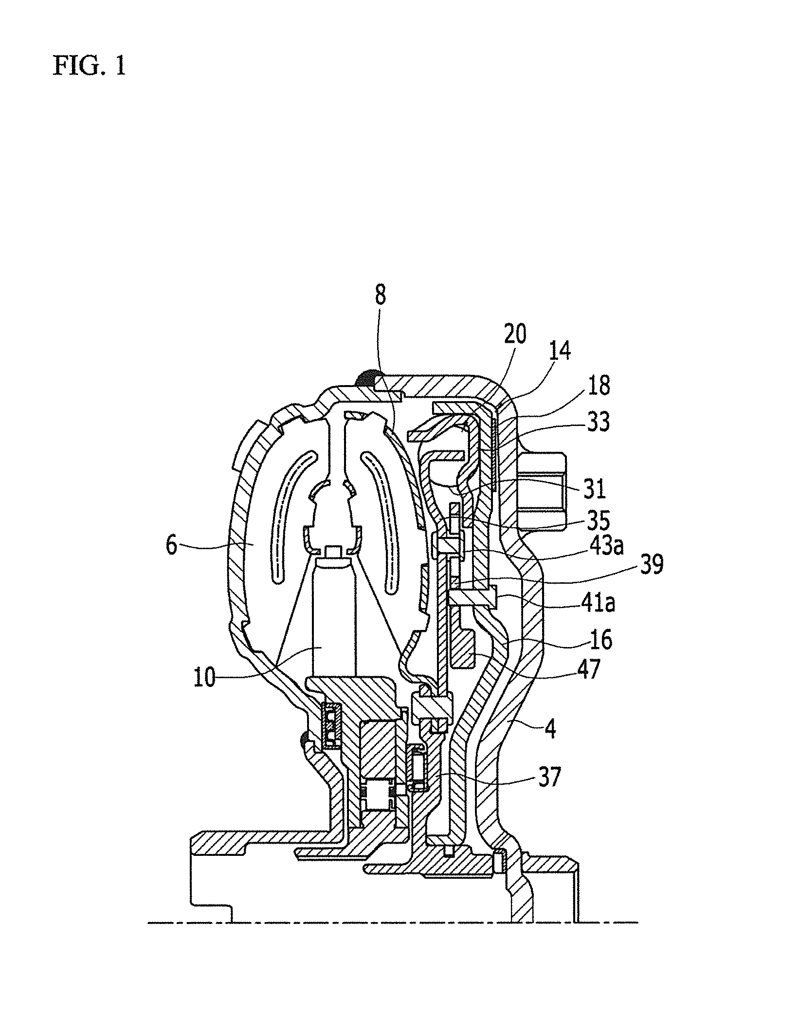 Torque converter in vehicle