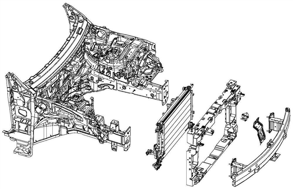 Universal front-end module, cabin assembly and automobile