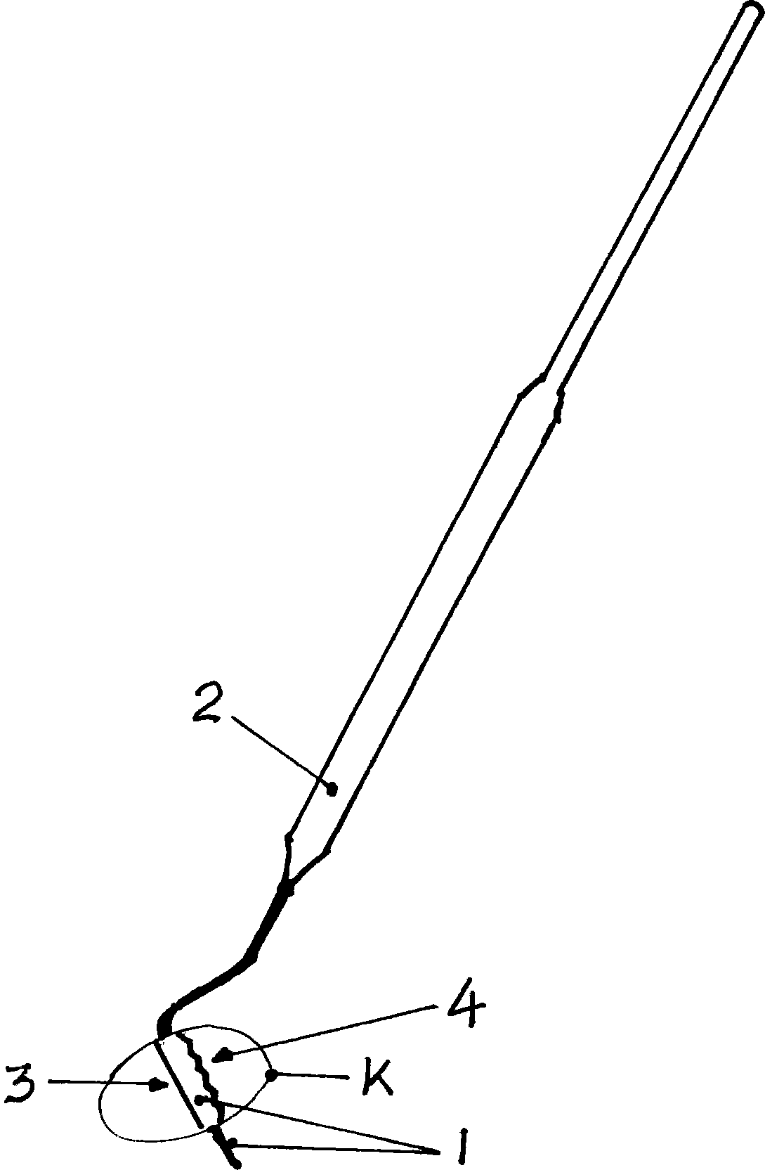 Special dental operation instruments in root canal filling therapy and preparation method thereof