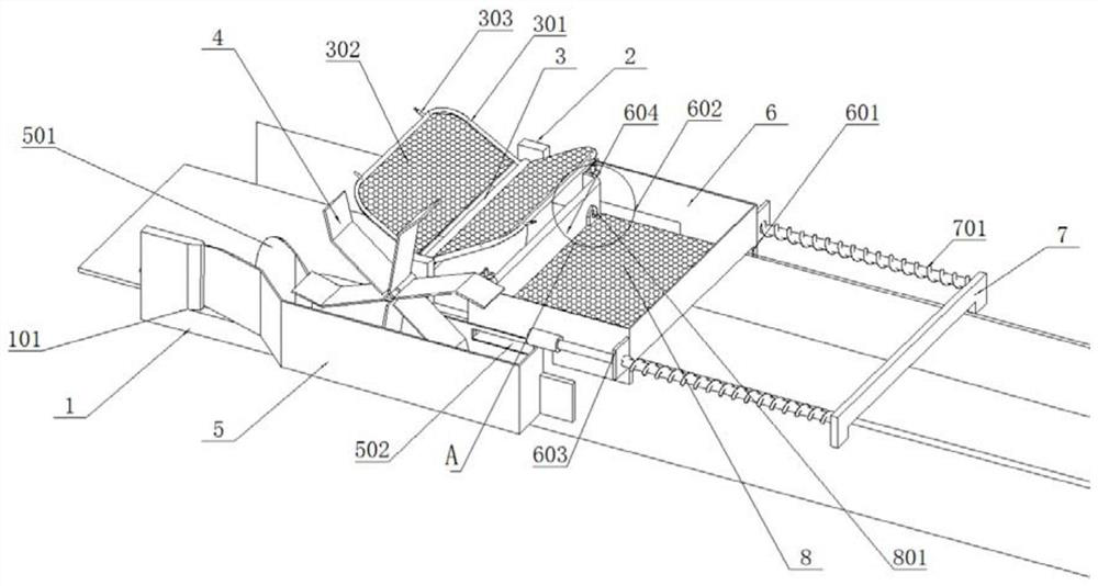 Hydraulic engineering chute structure