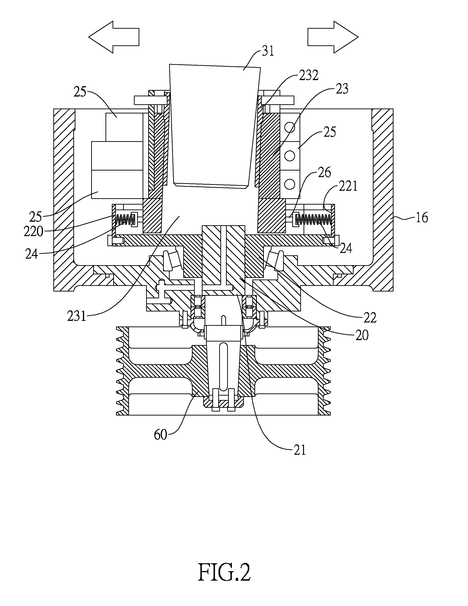 Vibrating cone crusher