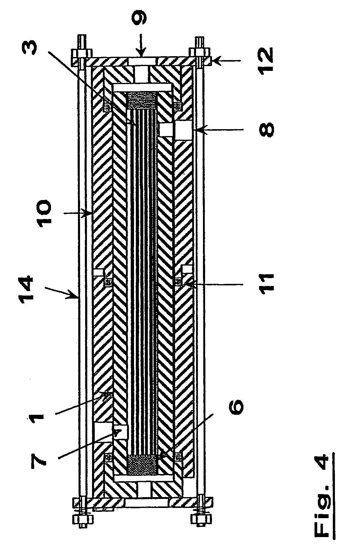 Method for producing a hollow fiber membrane module or a capillary membrane module