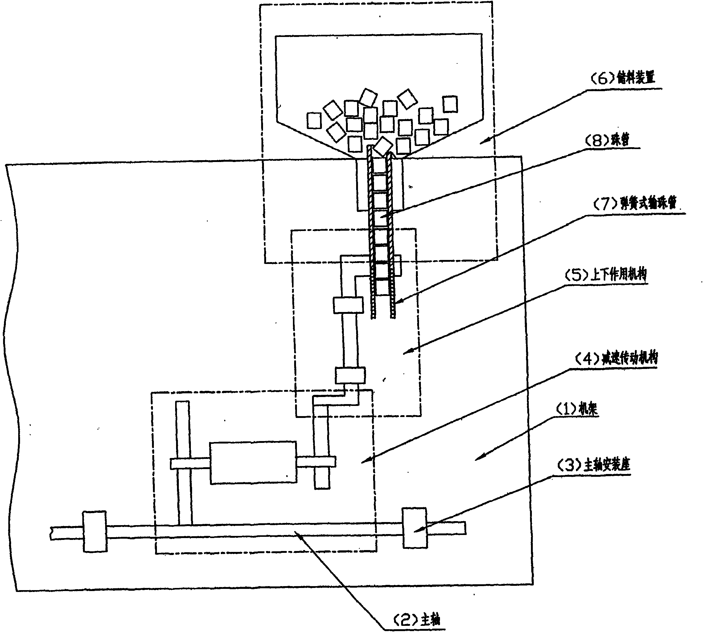 Device and bead pipe adding on common embroidery machine for arranging bead pipe direction