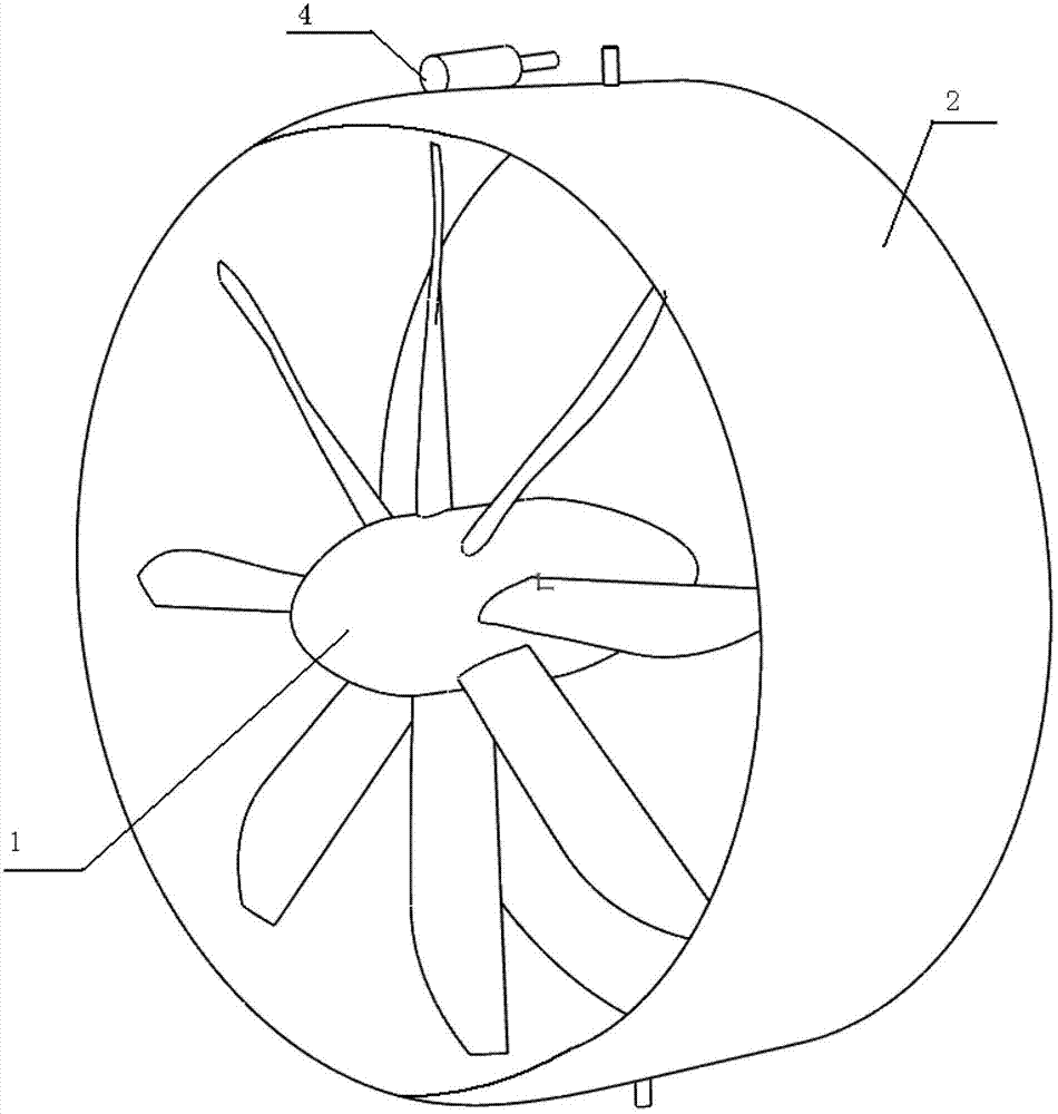 Thrust device capable of balancing reactive torque