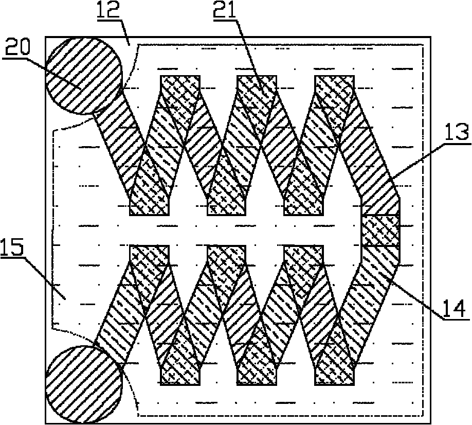 Insertion sheet for measuring internal temperature distribution of fuel cell