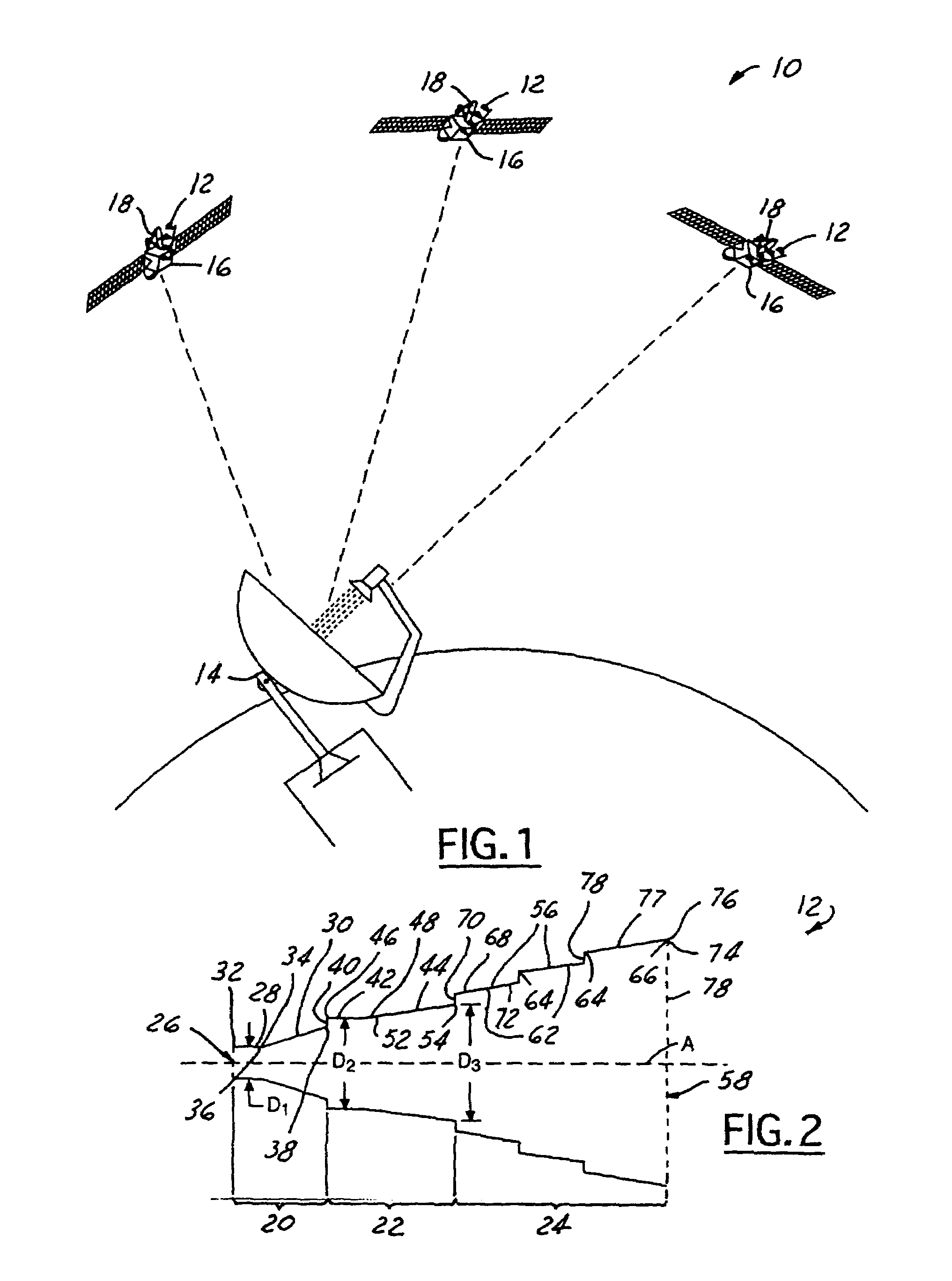 High radiation efficient dual band feed horn