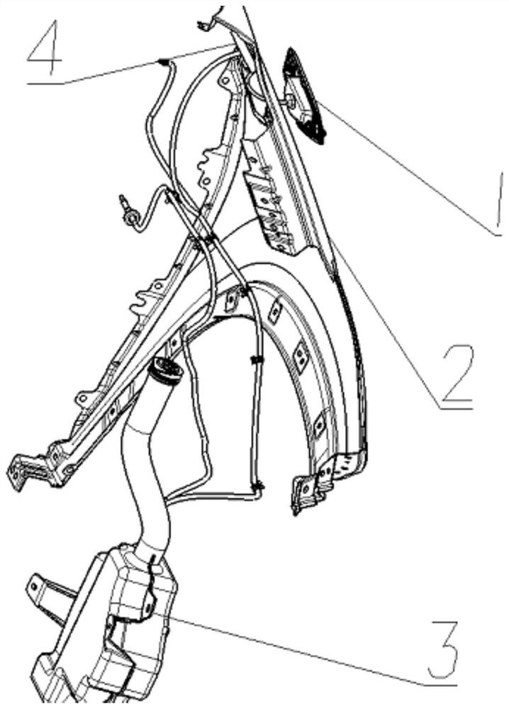 Fender decorating part with movable cleaning function