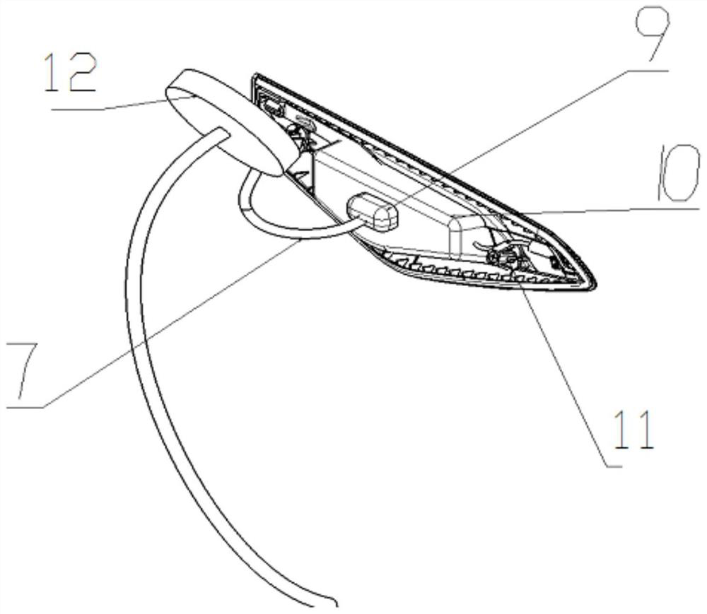 Fender decorating part with movable cleaning function