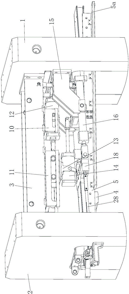 A compact rolling line adjustment device