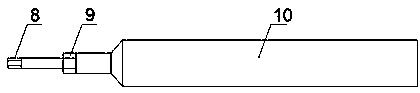 Segmented anchored connectible extension anchor rod and installation device thereof