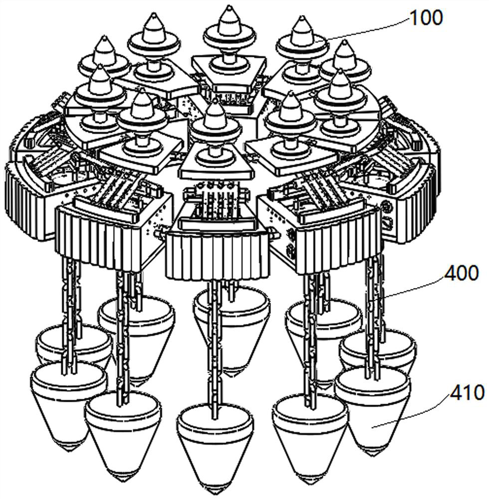 An anti-collision navigation buoy set